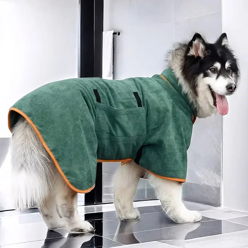 Absorbent Pet Bathrobe Quick Drying Dog Towel for Large & Small Dogs Cat Bathrobe Clean Pet Supplies