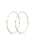 2pcs 30-100mm Small Big Circle Hoop Earrings for Women Men, Stainless Steel Ear Ring Fashion Jewelry Gift Nightclub DJ