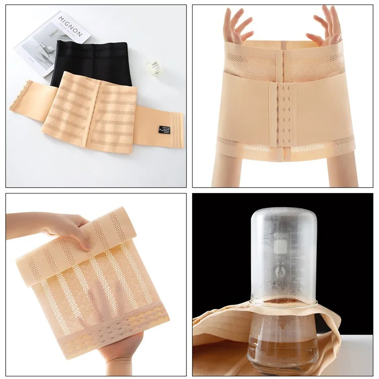 MiiOW Waist Trainer Corset Women Binders Shapers Tummy Wrap Body Shapewear Slimming Belt Flat Belly Workout Postpartum Girdle