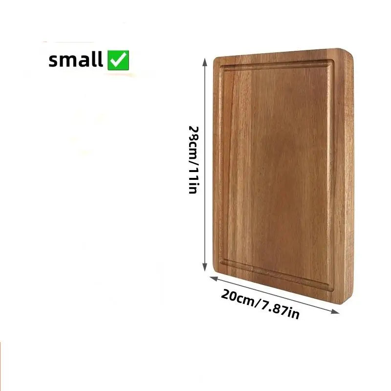 Beech Walnut Wooden Cutting Board Kitchen Chopping Block Cheese Meat Butcher Block - Durable Wood Cutting Board for Kitchen To
