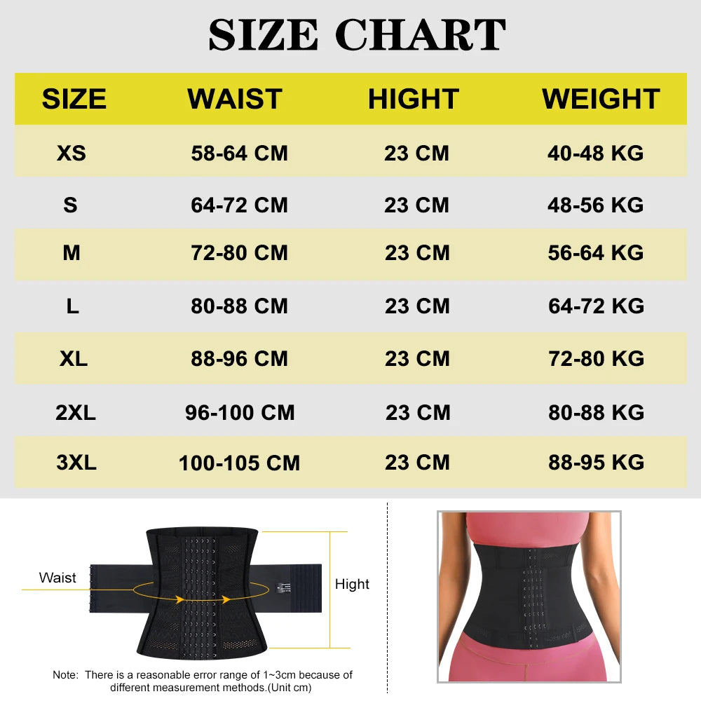MiiOW Waist Trainer Corset Women Binders Shapers Tummy Wrap Body Shapewear Slimming Belt Flat Belly Workout Postpartum Girdle