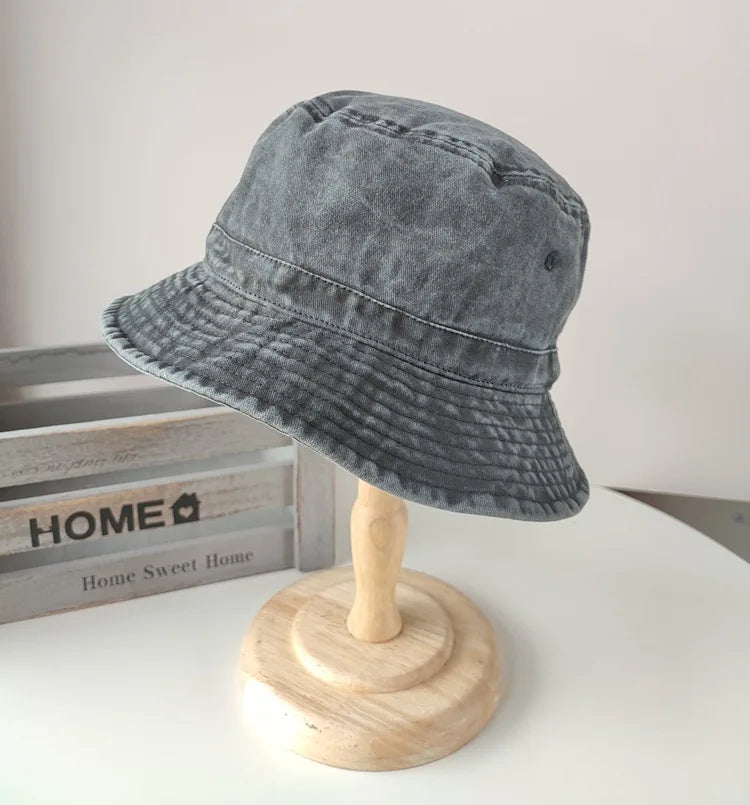 Big Head Plus Size Bucket Hat for Men  Pure Cotton Panama Fisherman Hat Korean Man Women 59cm 60cm 62cm 63cm Sun Hat