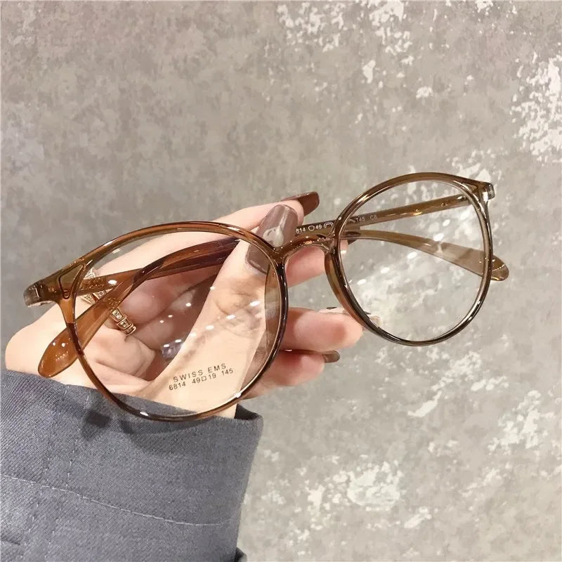 Retro Small Oval Frame Myopia Glasses Minus Glasses Frame with Degree Round Women Nearsighted Eyewear 0 -1.0 1.5 2.0 2.5 To -6.0