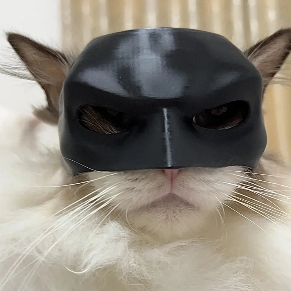 Halloween Black Bat Cat Mask Cute Matte Bat Mask Cool Pet Toys For Cat Funny Pet Cosplay Masks Pet Supplies Photos Props