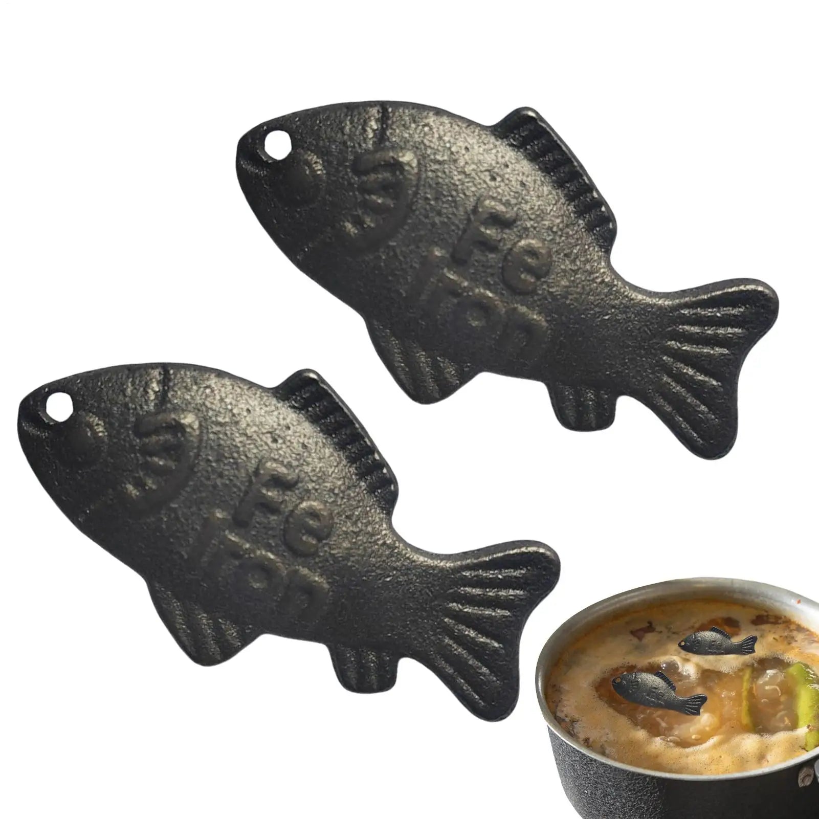 2pcs Iron Fish A Natural Source Of Iron Reusable Kitchen Accessories Iron Deficiency Great Iron Supplement Alternative for Women