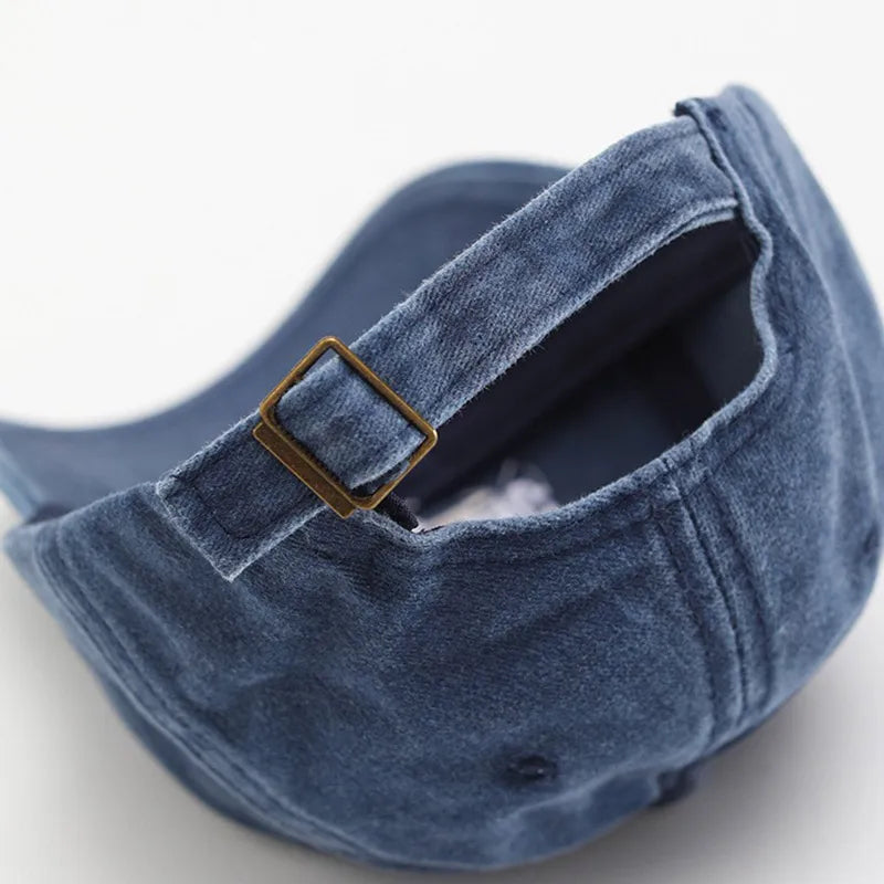 Retro Washed Cotton Children Baseball Hat Fashion Letter Kids Peaked Caps Cotton Solid Color Baby Duck Tongue Cap Boy Girl Visor
