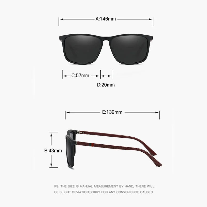 New Polarized Sunglasses for Men TR90 Fashion Luxury Designer Sunnies for Women Colorful Film Anti UV Outdoor Sun Eyeglass