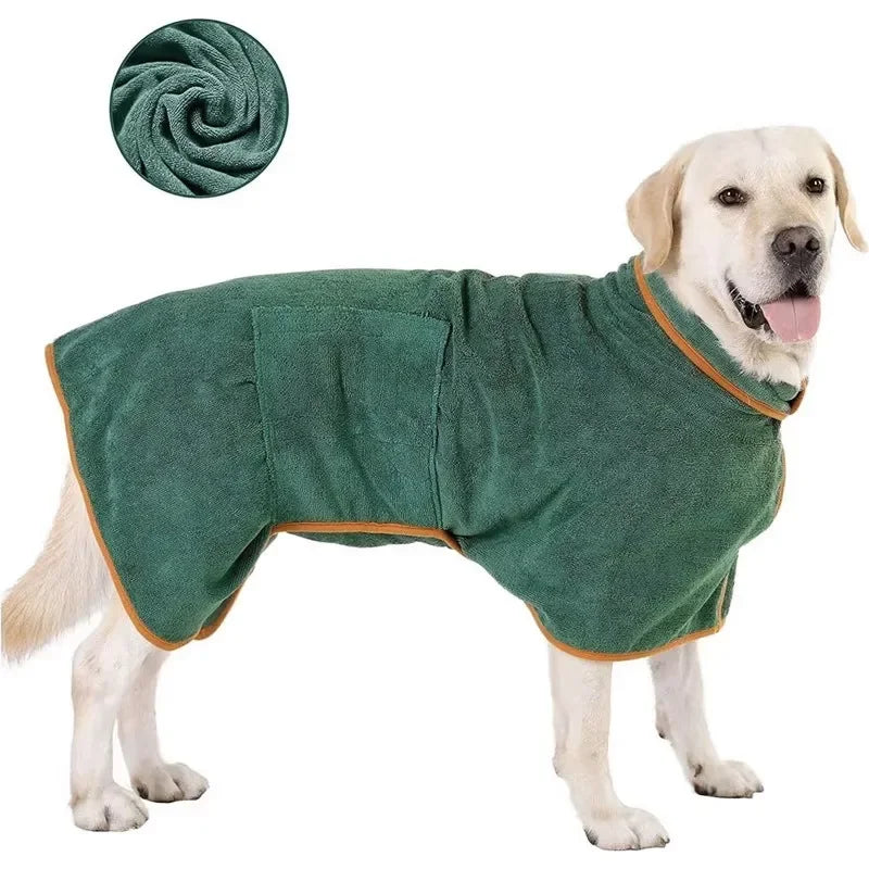 Absorbent Pet Bathrobe Quick Drying Dog Towel for Large & Small Dogs Cat Bathrobe Clean Pet Supplies