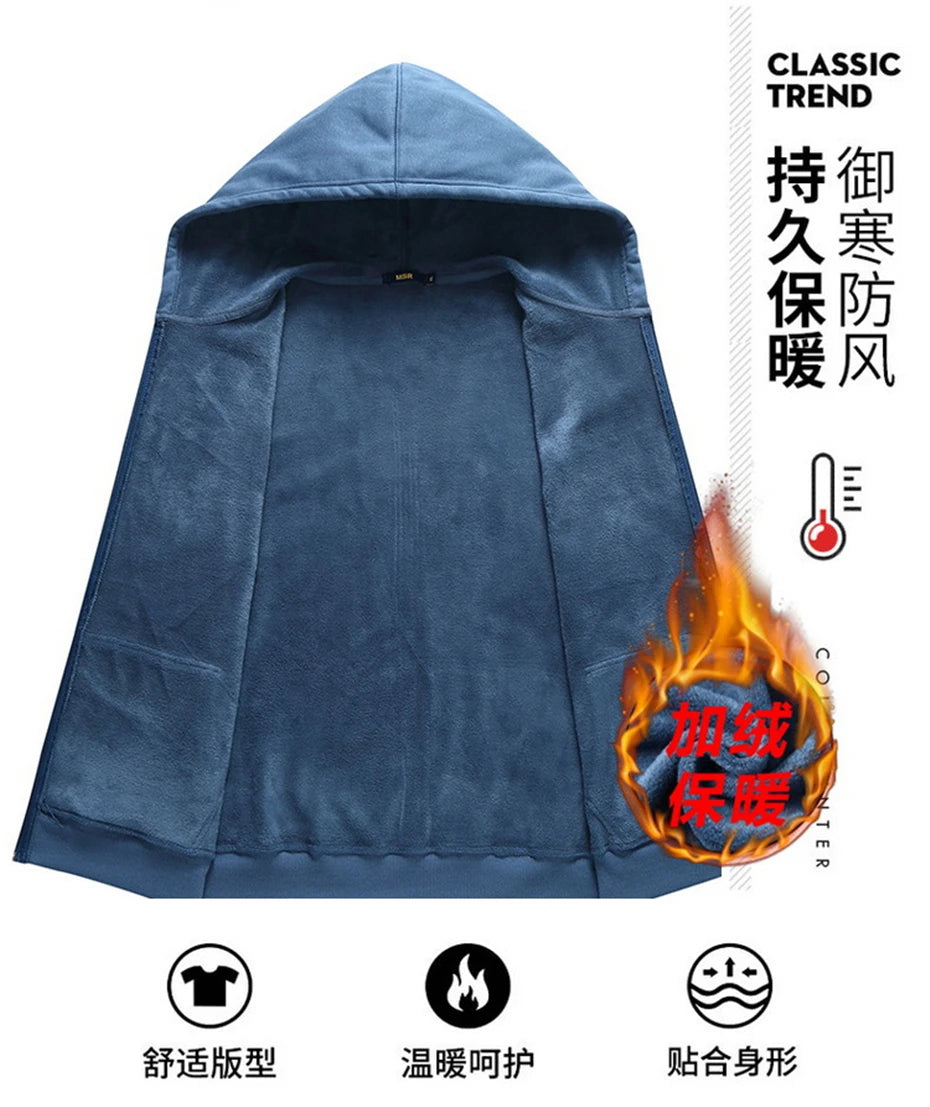 Plus Size 10XL 12XL Hoodie Men Autumn Winter Fleece Hoodies Solid Color Jacket Hoodies Big Size 12XL Blue Black Red Grey