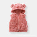 Ircomll Children's vest winter Fall Bape Plush Hooded Bear Outerwear For Girls Boys Children Coat Baby Top Waistcoat Girl Outfit