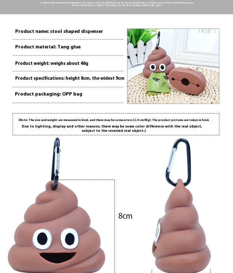 Pet supplies garbage bag dispenser cat and dog go out portable degradable dog toilet bag stool storage box