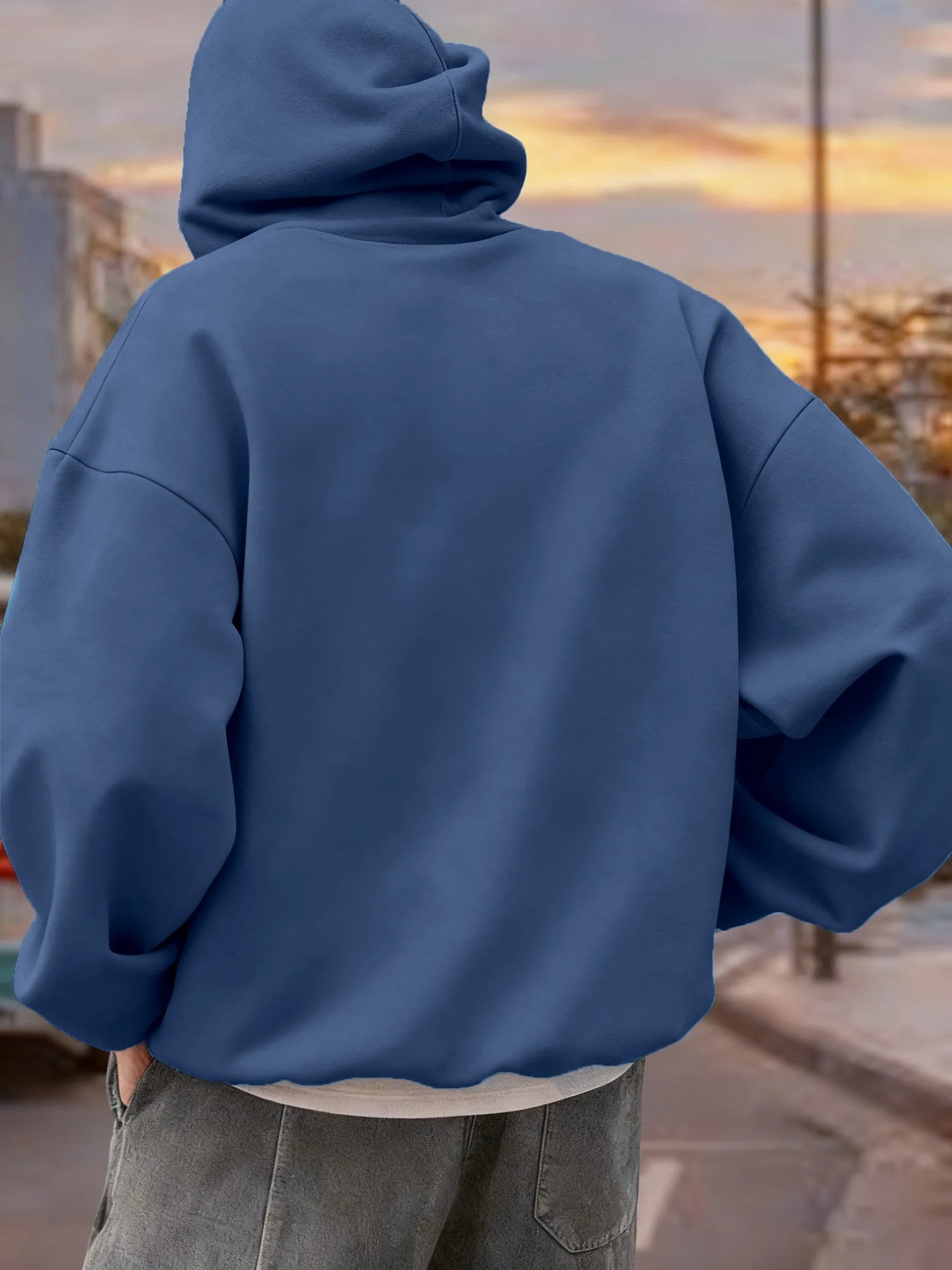 New York Brooklyn 1988 Pattern Men Hoodies Loose Fleece Hoodie All-Match Pocket Pullovers Autumn Multicolor Hoody Casual Tops