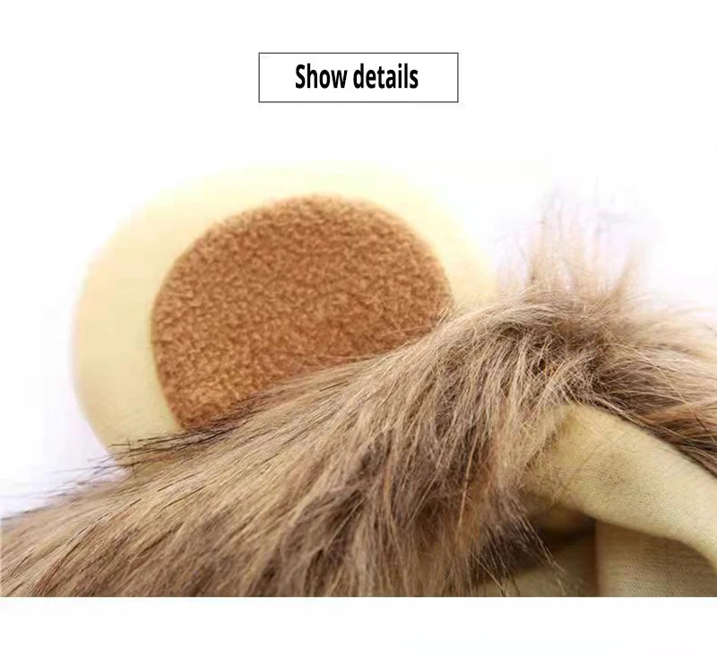 Lion Mane Cat New Cute Wig Hat for Dogs and Cats Small Dog Pet Cat Decoration Accessories Lion Wig Fancy Hair Cap Pet Supplies