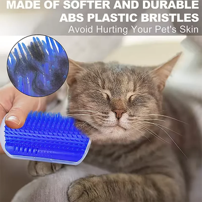 Masajeador de esquina para Gato rascador para rascar gatos cepillo para gatos peine cepillo para esquina de masaje  pet supplies