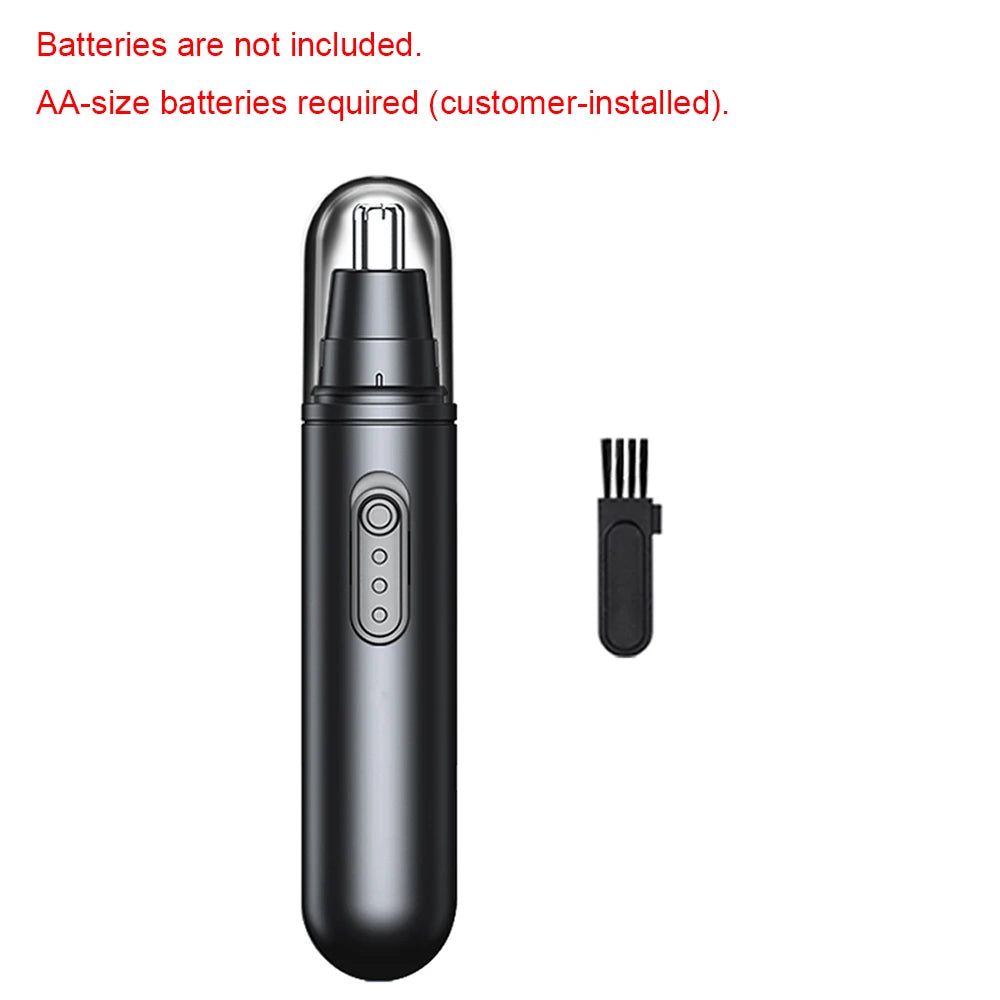 Electric Nose Hair Trimmer Battery Powered Travel Portable Nose Hair Cutter Mini Clipper For Men Eyebrow Ears Nose Hair Trimmer