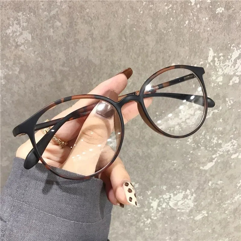 Retro Small Oval Frame Myopia Glasses Minus Glasses Frame with Degree Round Women Nearsighted Eyewear 0 -1.0 1.5 2.0 2.5 To -6.0
