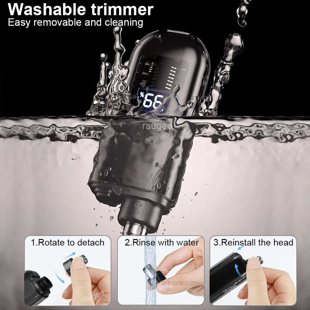 Nose Hair Trimmer Mini Clipper For Men Electric Eyebrow Nose Ears Hair Trimmer USB Rechargeable Travel Portable Nose Hair Cutter