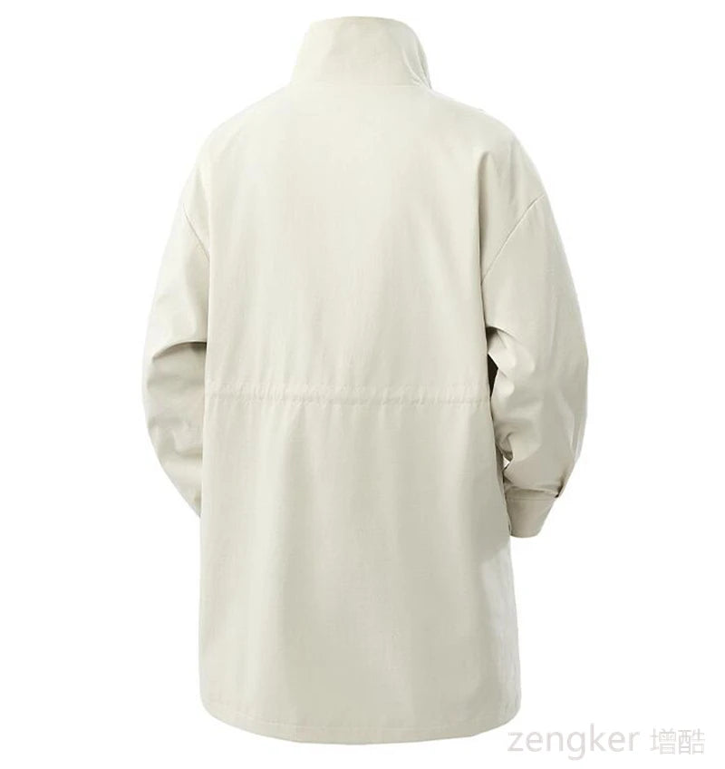 Big size Trench large size men long section spring and autumn casual jacket loose  plus size coat 7XL 8XL 9XL