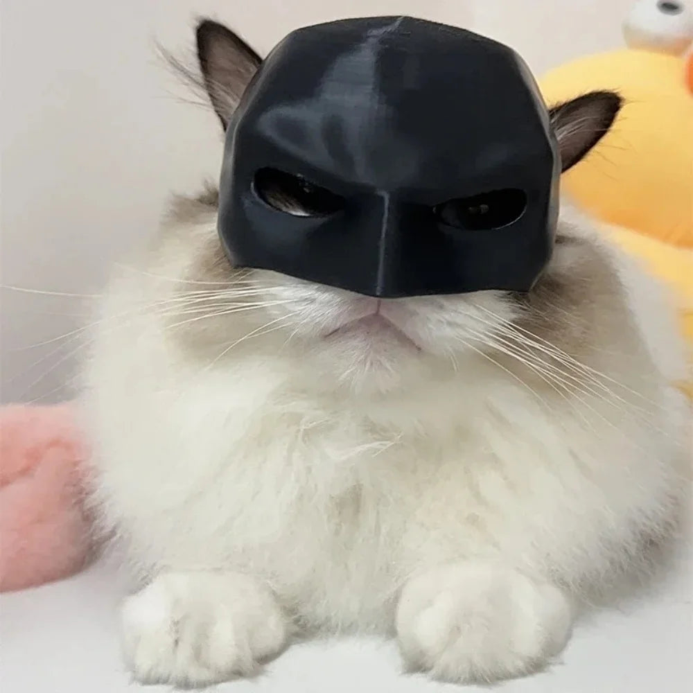 Halloween Black Bat Cat Mask Cute Matte Bat Mask Cool Pet Toys For Cat Funny Pet Cosplay Masks Pet Supplies Photos Props