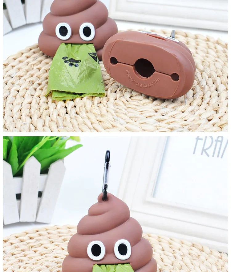Pet supplies garbage bag dispenser cat and dog go out portable degradable dog toilet bag stool storage box