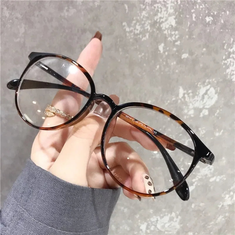 Retro Small Oval Frame Myopia Glasses Minus Glasses Frame with Degree Round Women Nearsighted Eyewear 0 -1.0 1.5 2.0 2.5 To -6.0