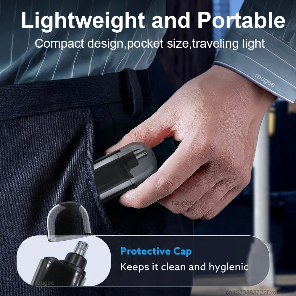 Nose Hair Trimmer Mini Clipper For Men Electric Eyebrow Nose Ears Hair Trimmer USB Rechargeable Travel Portable Nose Hair Cutter