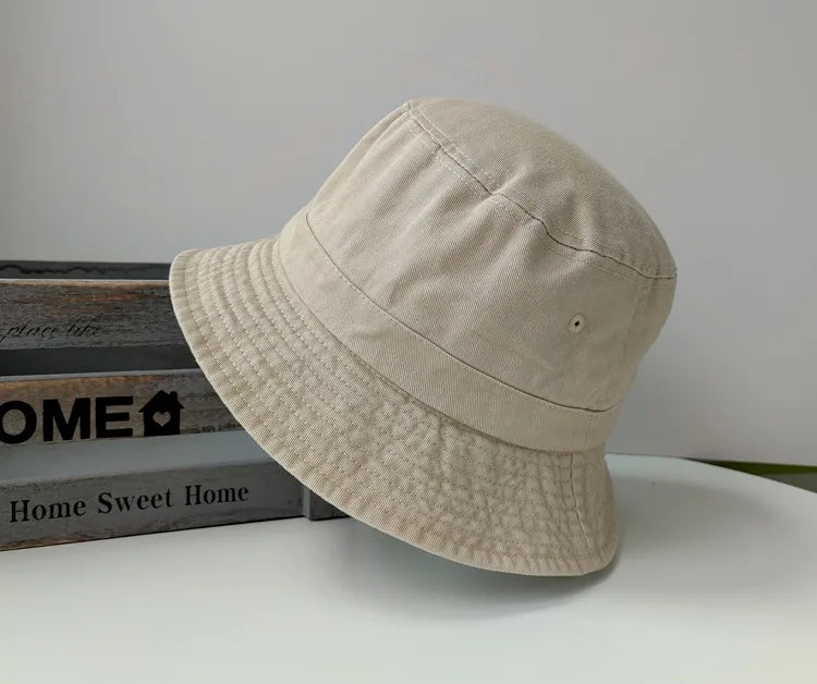 Big Head Plus Size Bucket Hat for Men  Pure Cotton Panama Fisherman Hat Korean Man Women 59cm 60cm 62cm 63cm Sun Hat