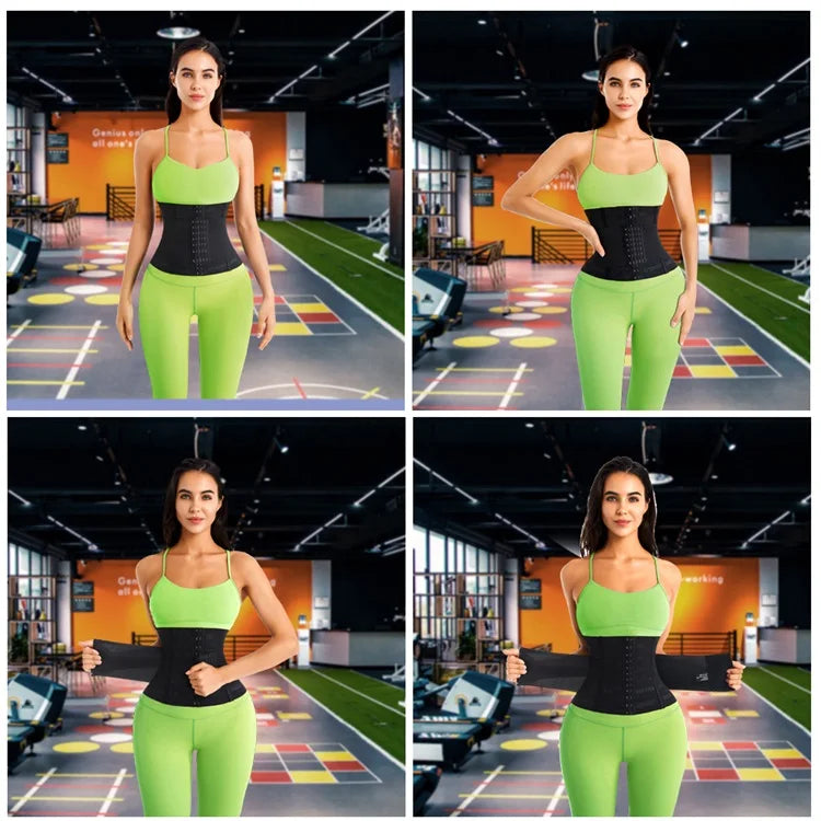MiiOW Waist Trainer Corset Women Binders Shapers Tummy Wrap Body Shapewear Slimming Belt Flat Belly Workout Postpartum Girdle