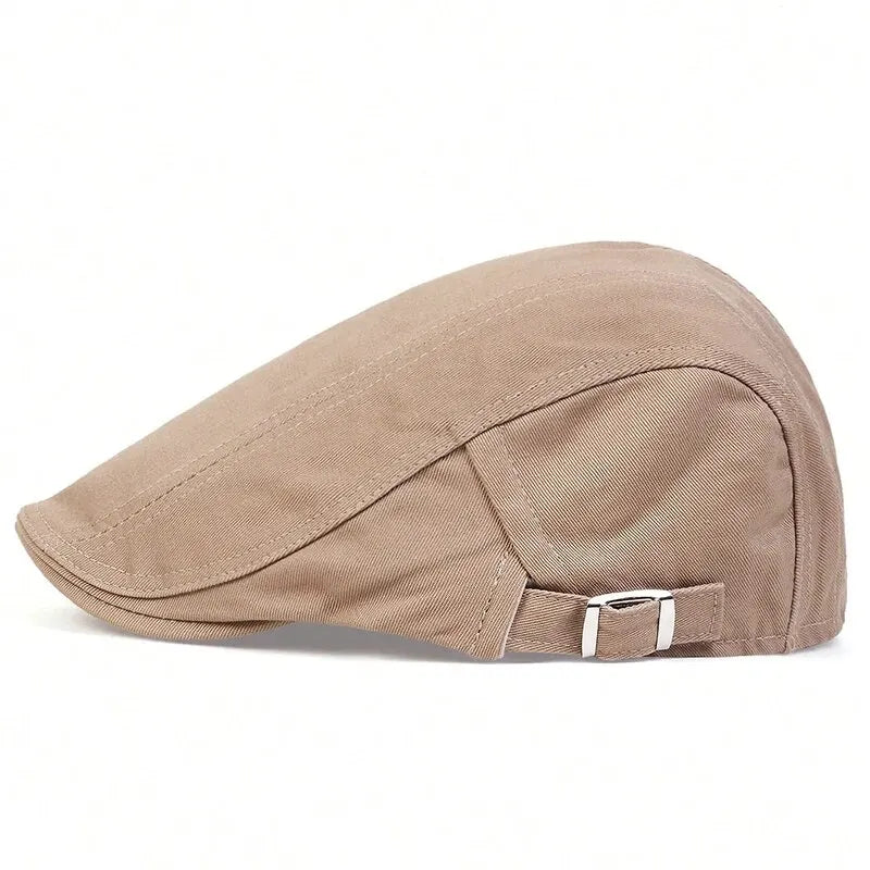 Men Light Board Solid Color Newsboy Caps British Painters Hats Spring and Summer Adjustable Flat Cap Hip Hop Berets
