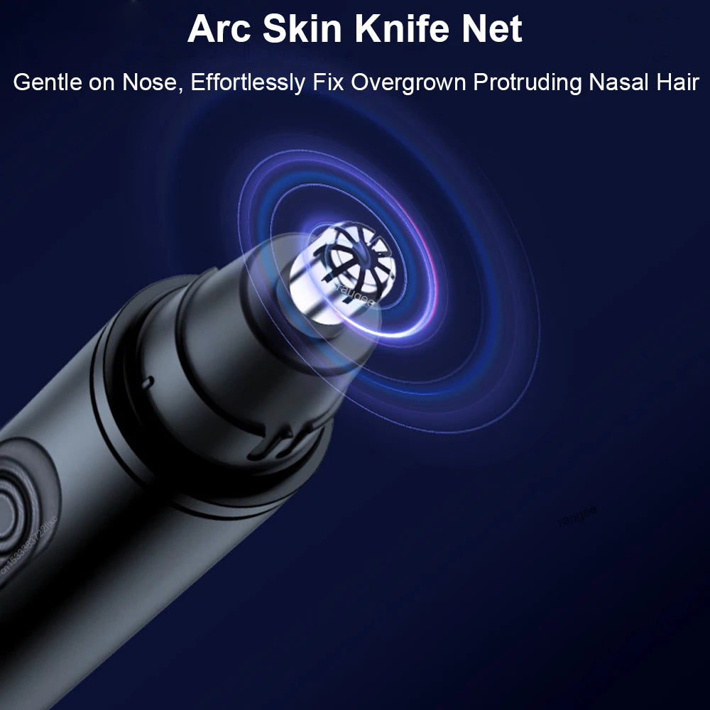 Electric Nose Hair Trimmer Battery Powered Travel Portable Nose Hair Cutter Mini Clipper For Men Eyebrow Ears Nose Hair Trimmer