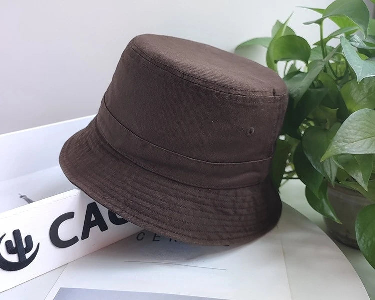 Big Head Plus Size Bucket Hat for Men  Pure Cotton Panama Fisherman Hat Korean Man Women 59cm 60cm 62cm 63cm Sun Hat