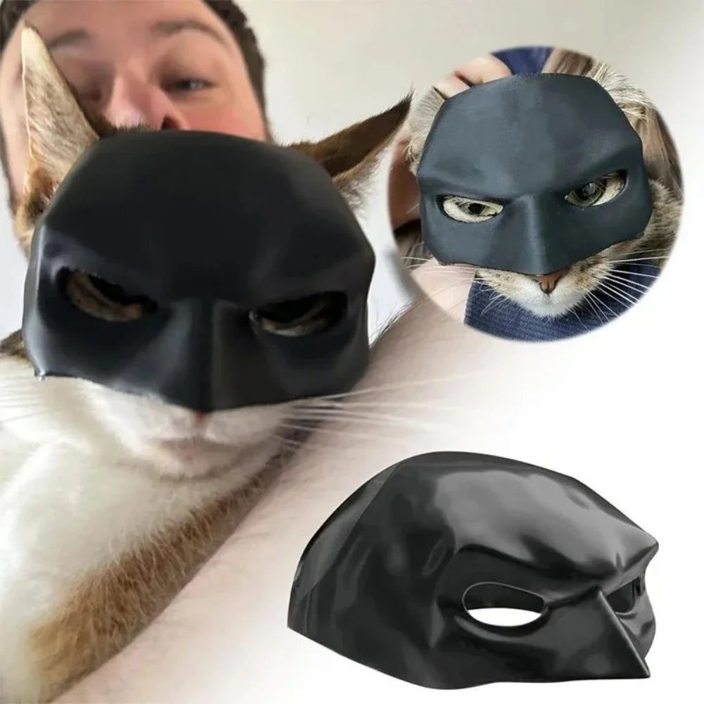 Halloween Black Bat Cat Mask Cute Matte Bat Mask Cool Pet Toys For Cat Funny Pet Cosplay Masks Pet Supplies Photos Props