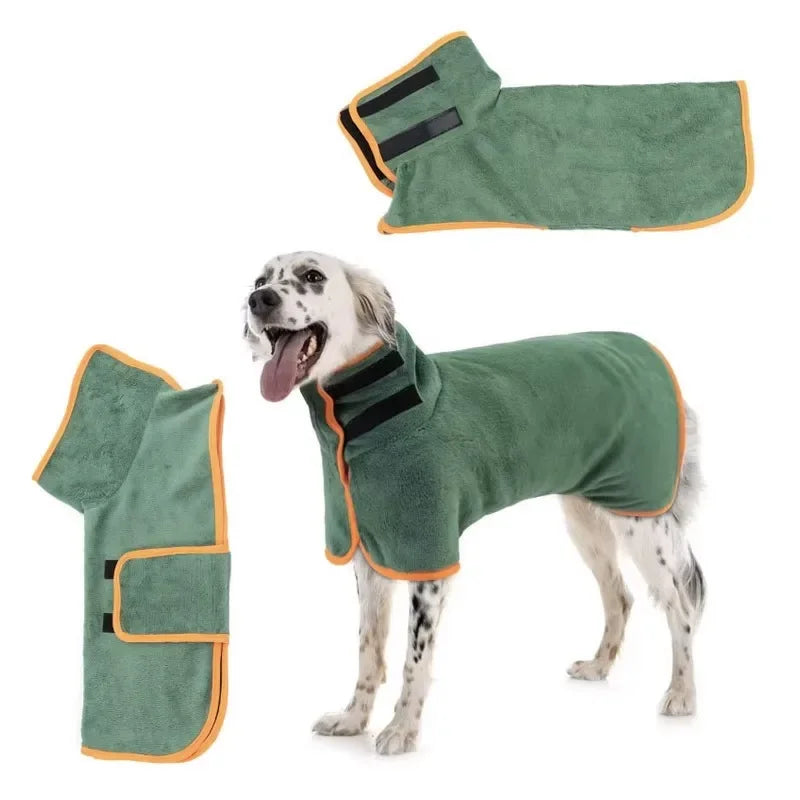 Absorbent Pet Bathrobe Quick Drying Dog Towel for Large & Small Dogs Cat Bathrobe Clean Pet Supplies