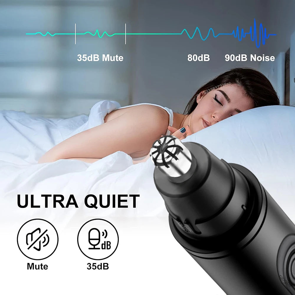 Electric Nose Hair Trimmer Battery Powered Travel Portable Nose Hair Cutter Mini Clipper For Men Eyebrow Ears Nose Hair Trimmer