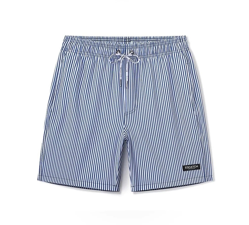 Escatch 2026 Summer New Arrival Mens Shorts Gym Classic Polyester Printing Quick Dry With Pockets Maillot De Bain Homme Swimsuit
