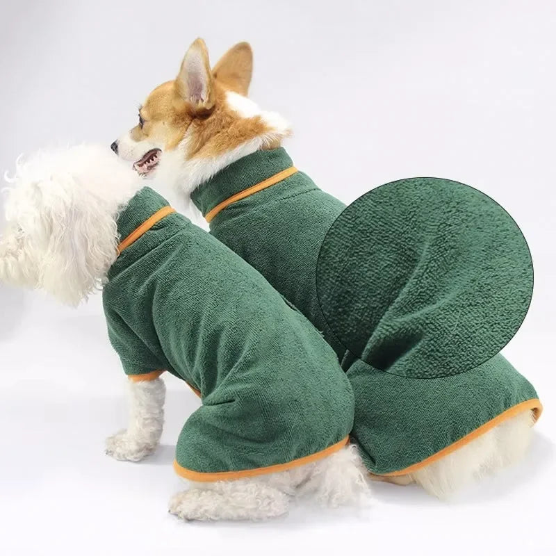 Absorbent Pet Bathrobe Quick Drying Dog Towel for Large & Small Dogs Cat Bathrobe Clean Pet Supplies