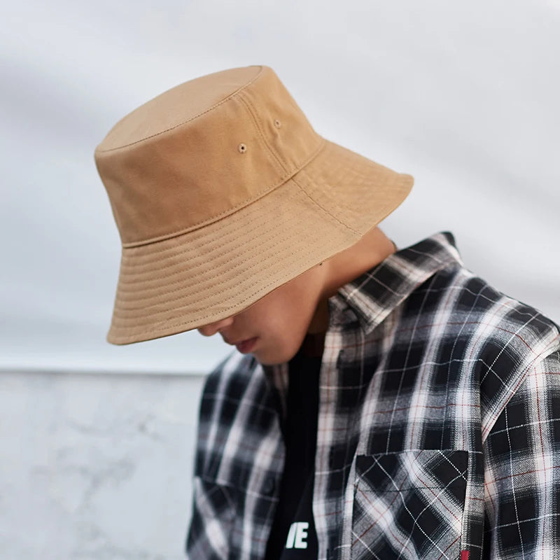 Big Head Letter Bucket Hat for Men Women XL Large Hip Hop Cap Fisherman Hat Summer Sun Hat Plus Size Panama