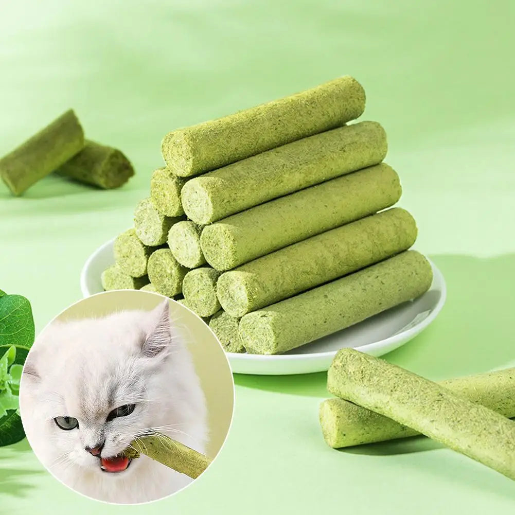 Cat Grass Scented Stick Pet Snacks Mild Cat Tooth Cleaning Cat Grass Stick Pet Supplies Catgrass Tablets Grinding Teeth