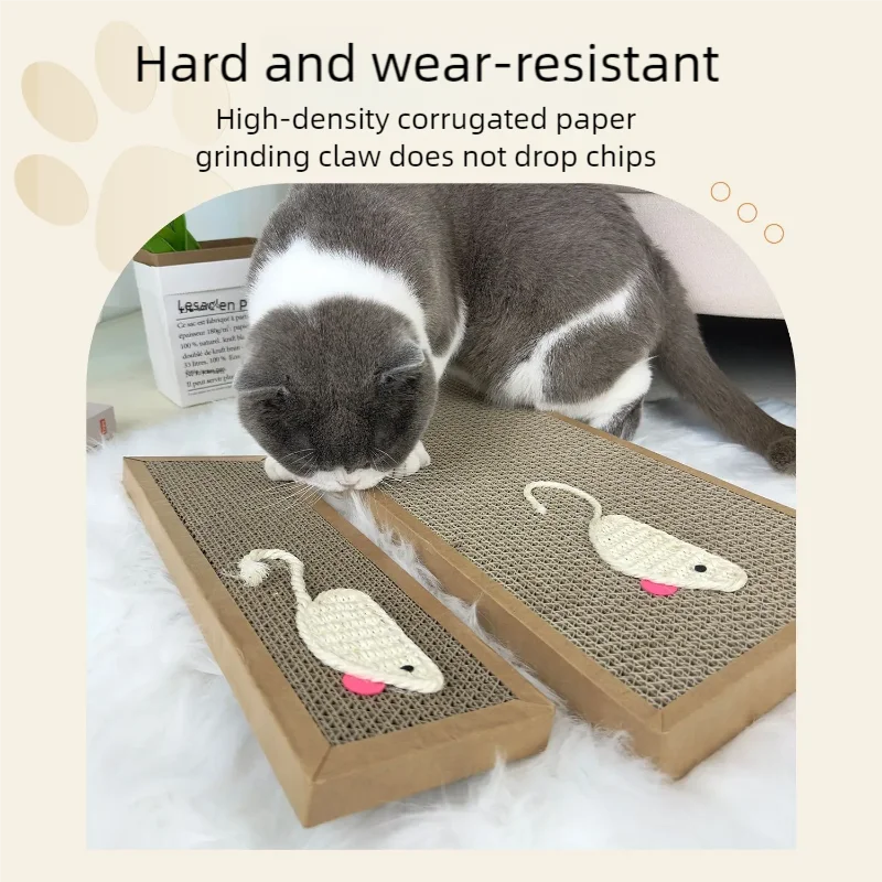 Cat Scratching Board Cardboard Mat Durable Claw Grinder Toys for Cats Kitten Scratcher Furniture Protector Pet Supplies Pad