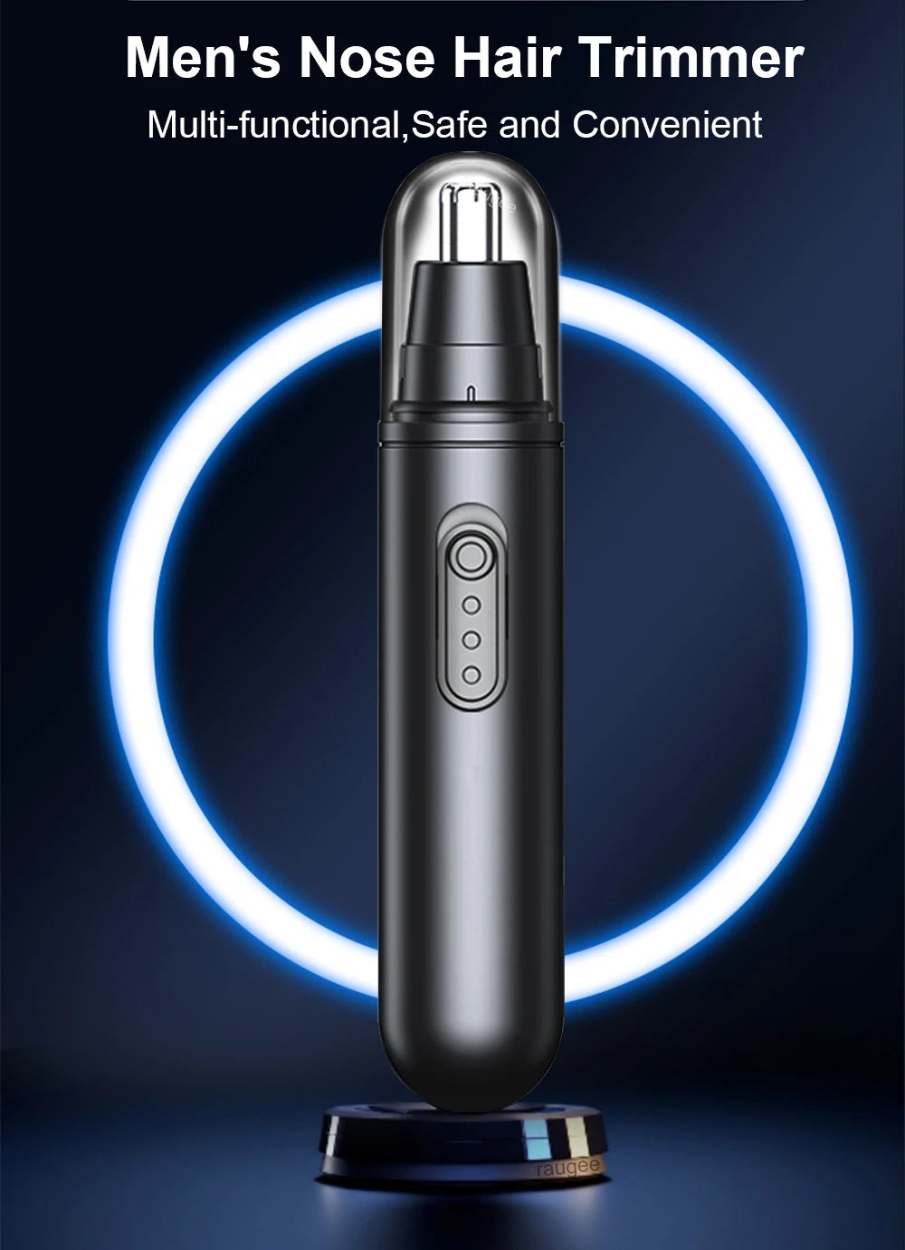 Electric Nose Hair Trimmer Battery Powered Travel Portable Nose Hair Cutter Mini Clipper For Men Eyebrow Ears Nose Hair Trimmer