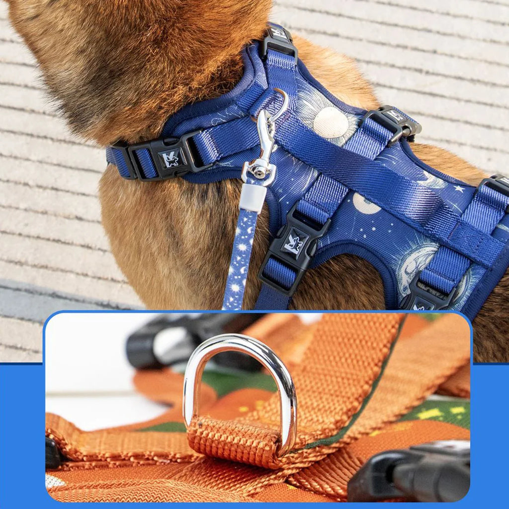 Pet Dog Harness Adjustable Chest Harness For Small  Medium Large Dogs Teddy Chihuahua Pet Supplies （S has no handle））