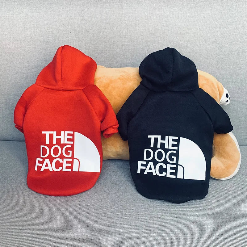 Pet Hoodies Clothes Winter Warm Dog Hoodie Large Dog Clothing Dog Fans Fashion For Chihuahua French Bulldog Costume
