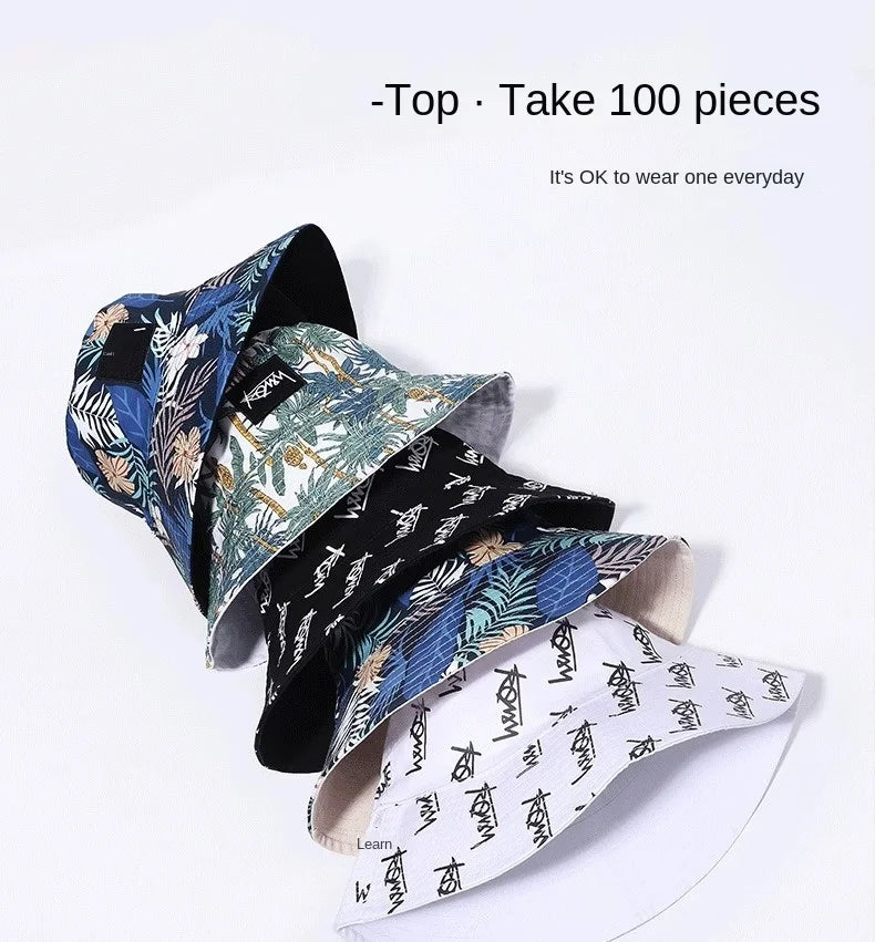 Big Head Letter Bucket Hat for Men Women XL Large Hip Hop Cap Fisherman Hat Summer Sun Hat Plus Size Panama