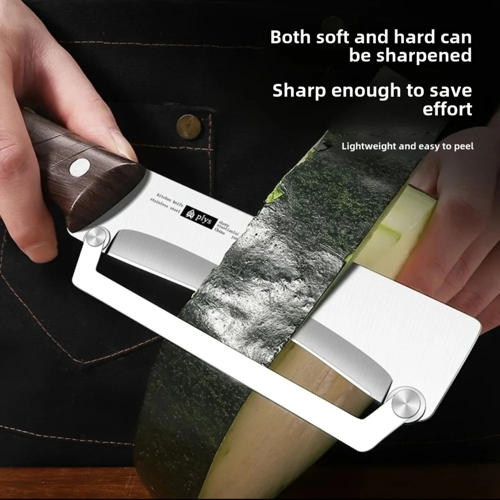 Stainless Steel Peeler Wooden Handle For Peeling Slicing Fruits Vegetables Durable Smooth Operation Peeler Kitchen Accessories