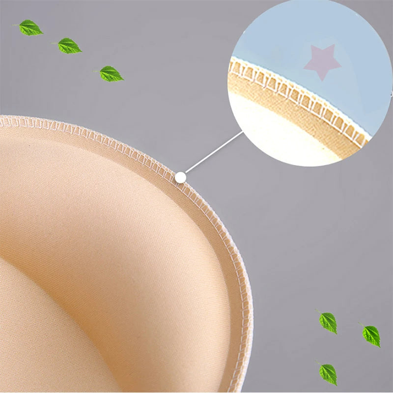 1/2Pair Swimsuit Breast Push Up Bra Padding Chest Enhancers Bra Foam Insert Chest Cup Intimates Accessories Sponge Bra Pads