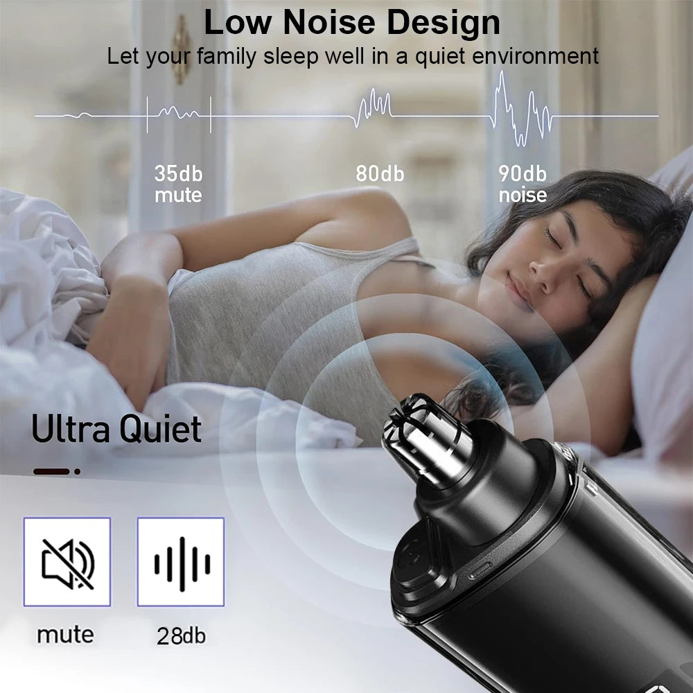 Nose Hair Trimmer Mini Clipper For Men Electric Eyebrow Nose Ears Hair Trimmer USB Rechargeable Travel Portable Nose Hair Cutter