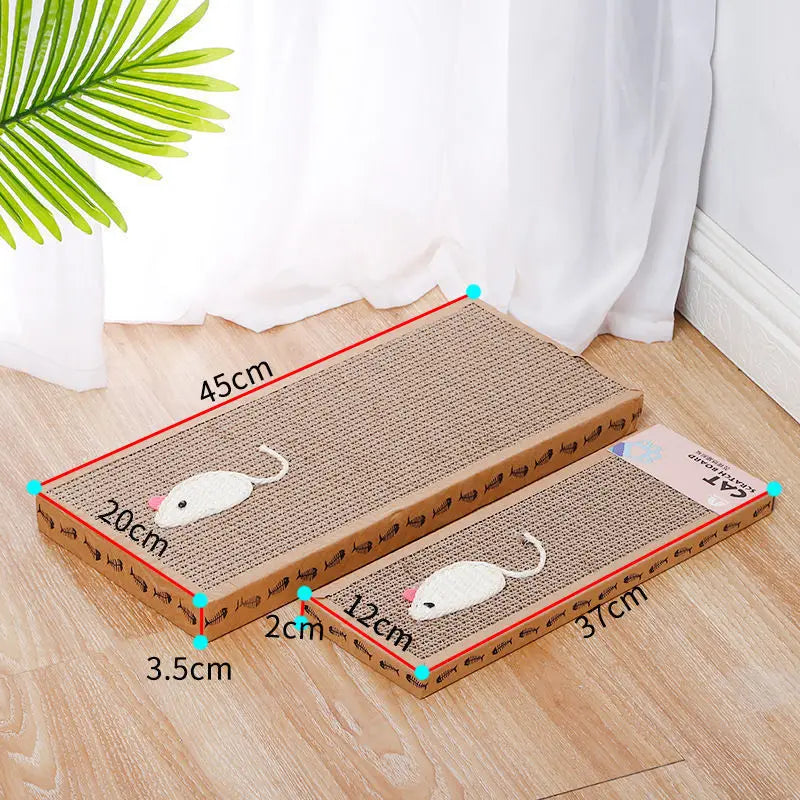 Cat Scratching Board Cardboard Mat Durable Claw Grinder Toys for Cats Kitten Scratcher Furniture Protector Pet Supplies Pad